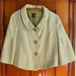 Vintage  Bob Mackie Studio Woman's Jacket/Blazer Green Pattern